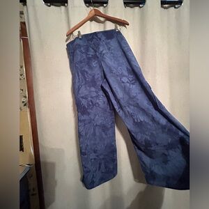 Belle by Kim Gravel baggy blue tie-dyed pants